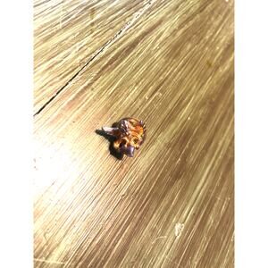 Vintage Cherub Angel Holding Heart Gold Tone Metal Lapel Pin